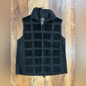 Black Zip-Up Vest